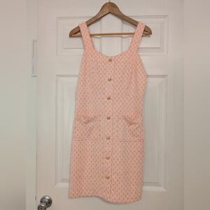 Rachel Zoe Coral Button-Front Mini Dress Women's Size Small